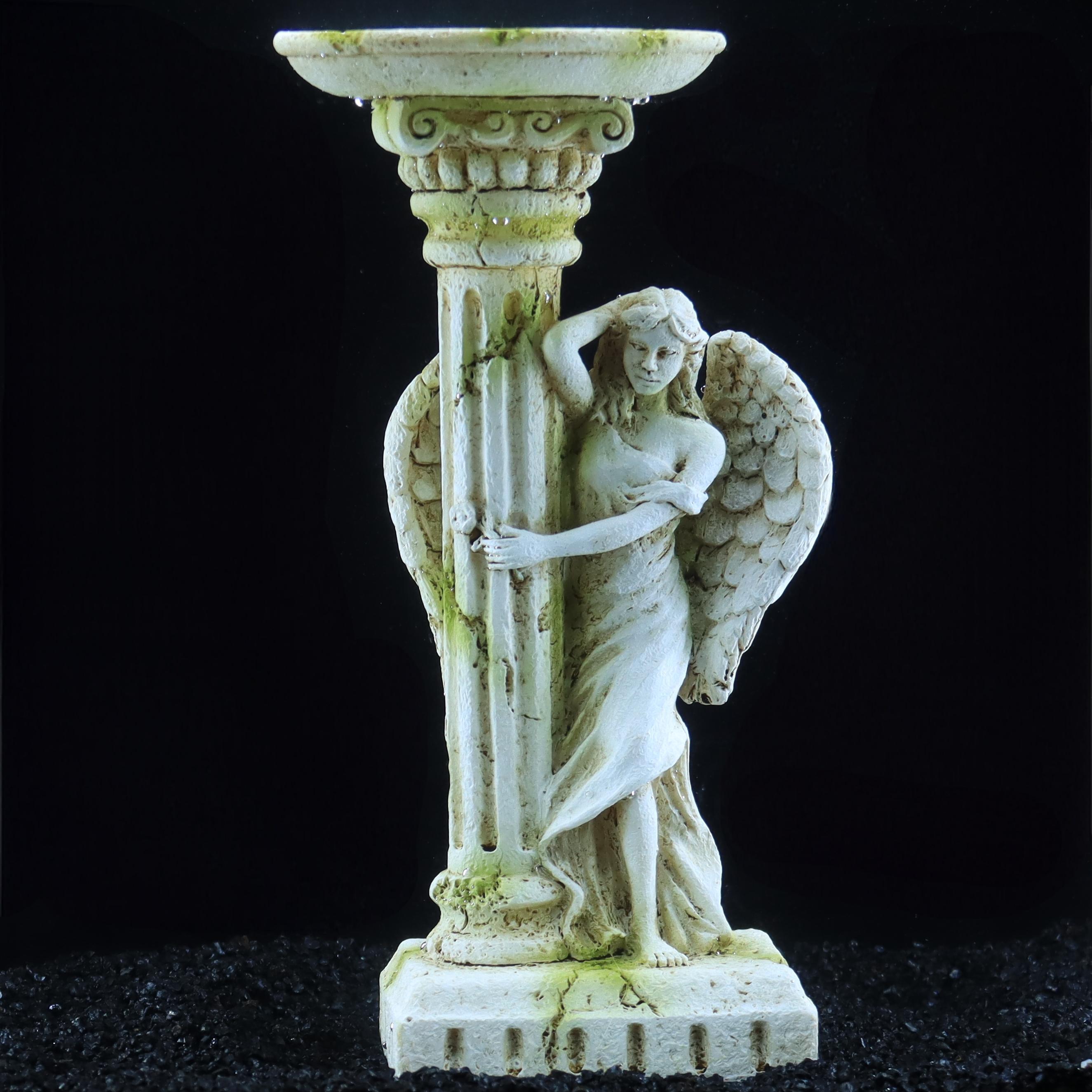 Aquarium Fish Angel - Romeinse engel, vintage romantische harsdecoratie, aquariumdecoratie,