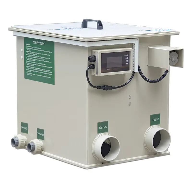 Aquarium Fish Koi - Qlozone Aquacultuur Visvijver Micro Trommelfilter 5300