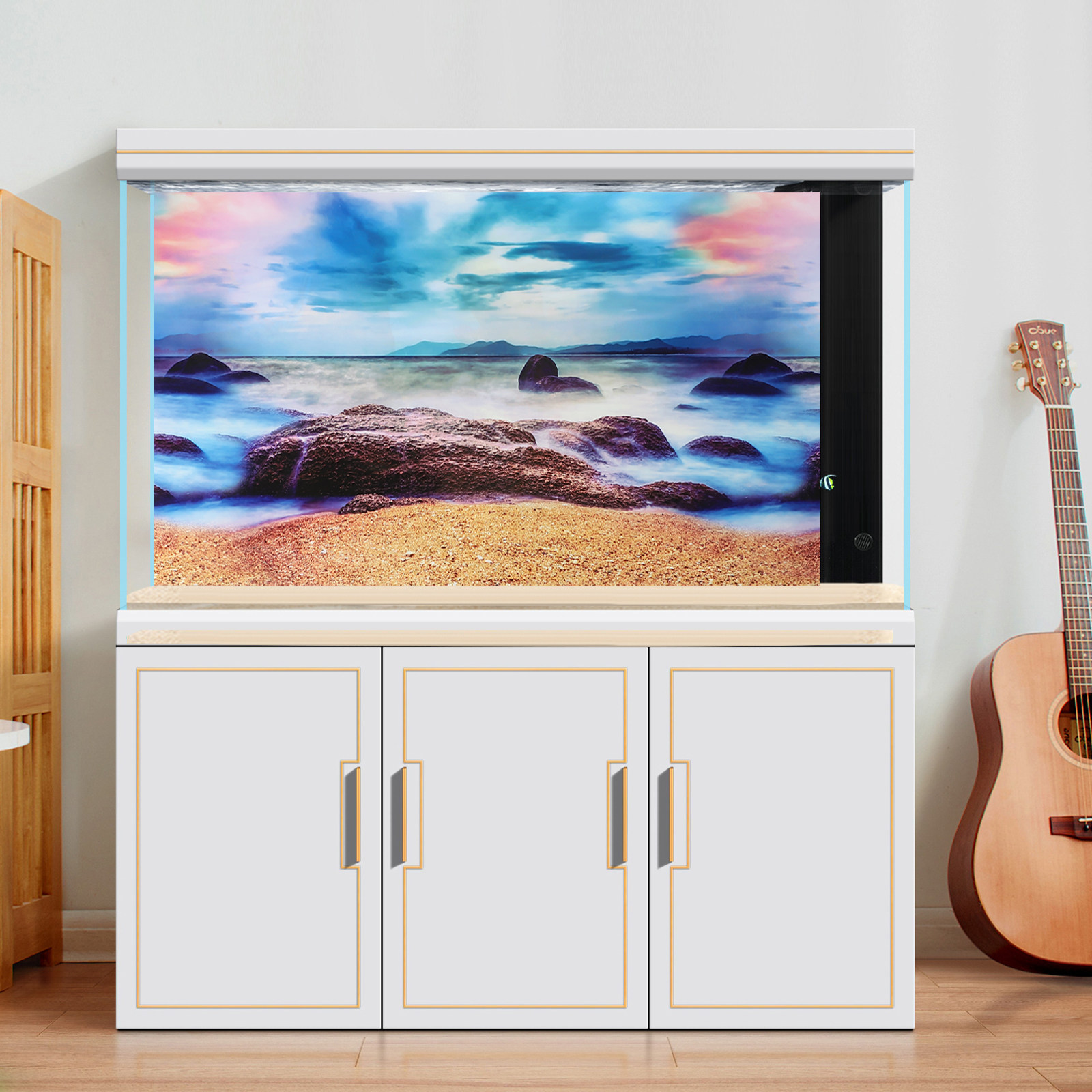 Aquarium Fish Poster - Visbak Papier 3D HD Decor Verwijderbare
