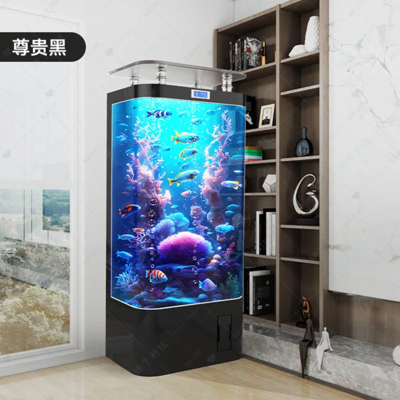 Aquarium Xl - Slimme goudvistank, woonkamer, huishoudelijk middelgroot verticaal
