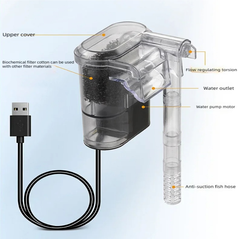 Mini hangend USB-filter voor a - Aquarium Xl recensie en prijs