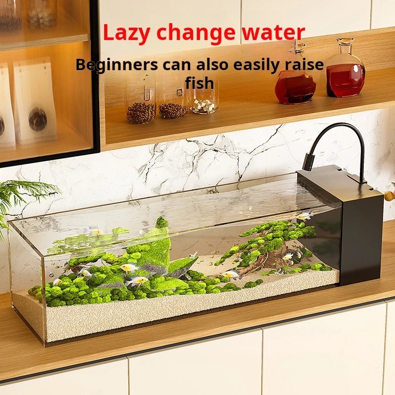 Ultraheldere glazen bureau-aqu - Aquarium Fish Cichlid recensie en prijs