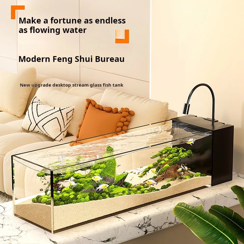 Ultraheldere glazen bureau-aqu - Aquarium Fish Cichlid recensie en prijs