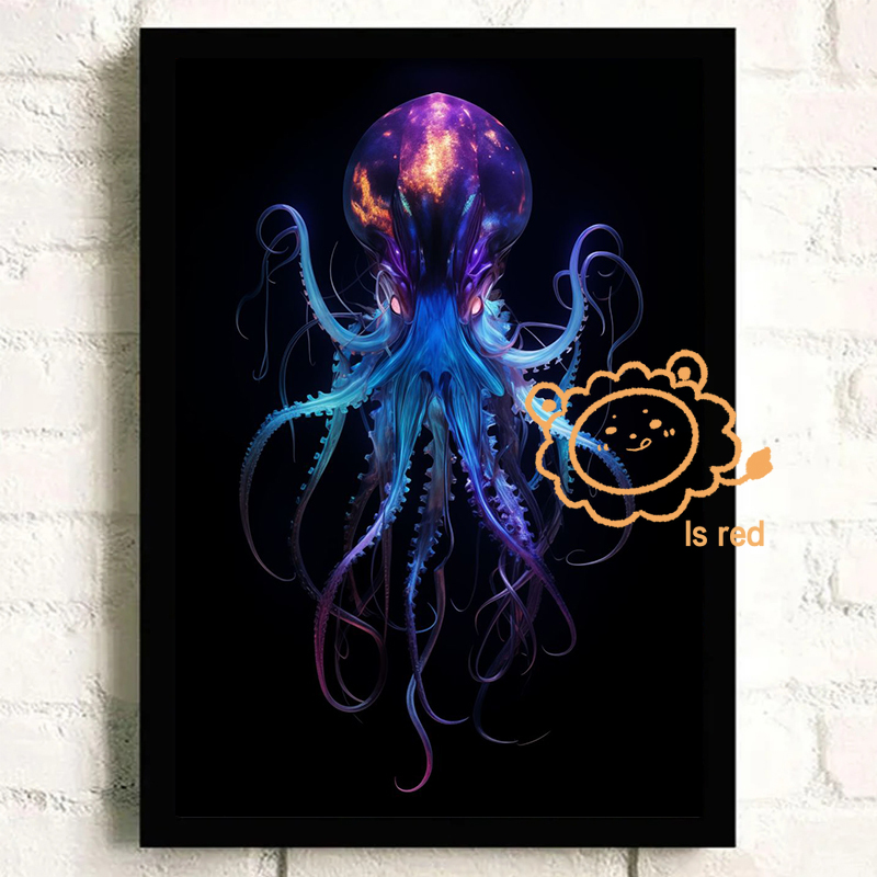 Onderwater Ruimte Poster Neon  - Aquarium Fish Poster recensie en prijs