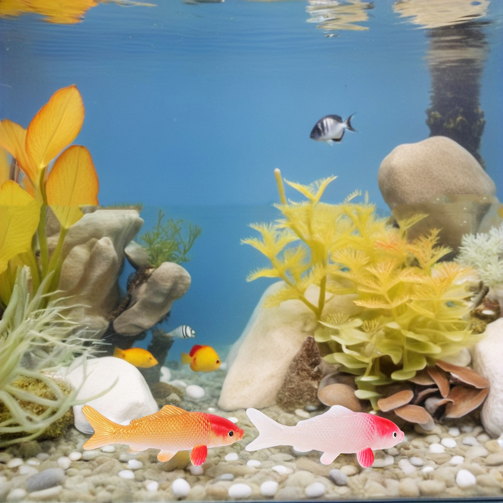 2 stuks levensechte koi-vis aq - Aquarium Fish Koi recensie en prijs